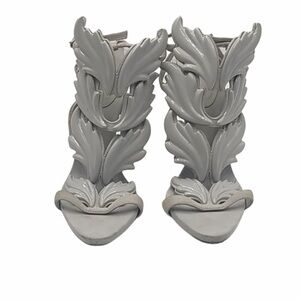 Giuseppe Zanotti Cruel Summer Sculptural Heels Gray 38.5 Rare Color